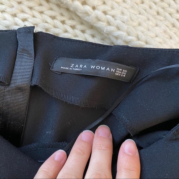 Zara | Zara Women Black Midi Professional Dress XS - Picture 12 of 12